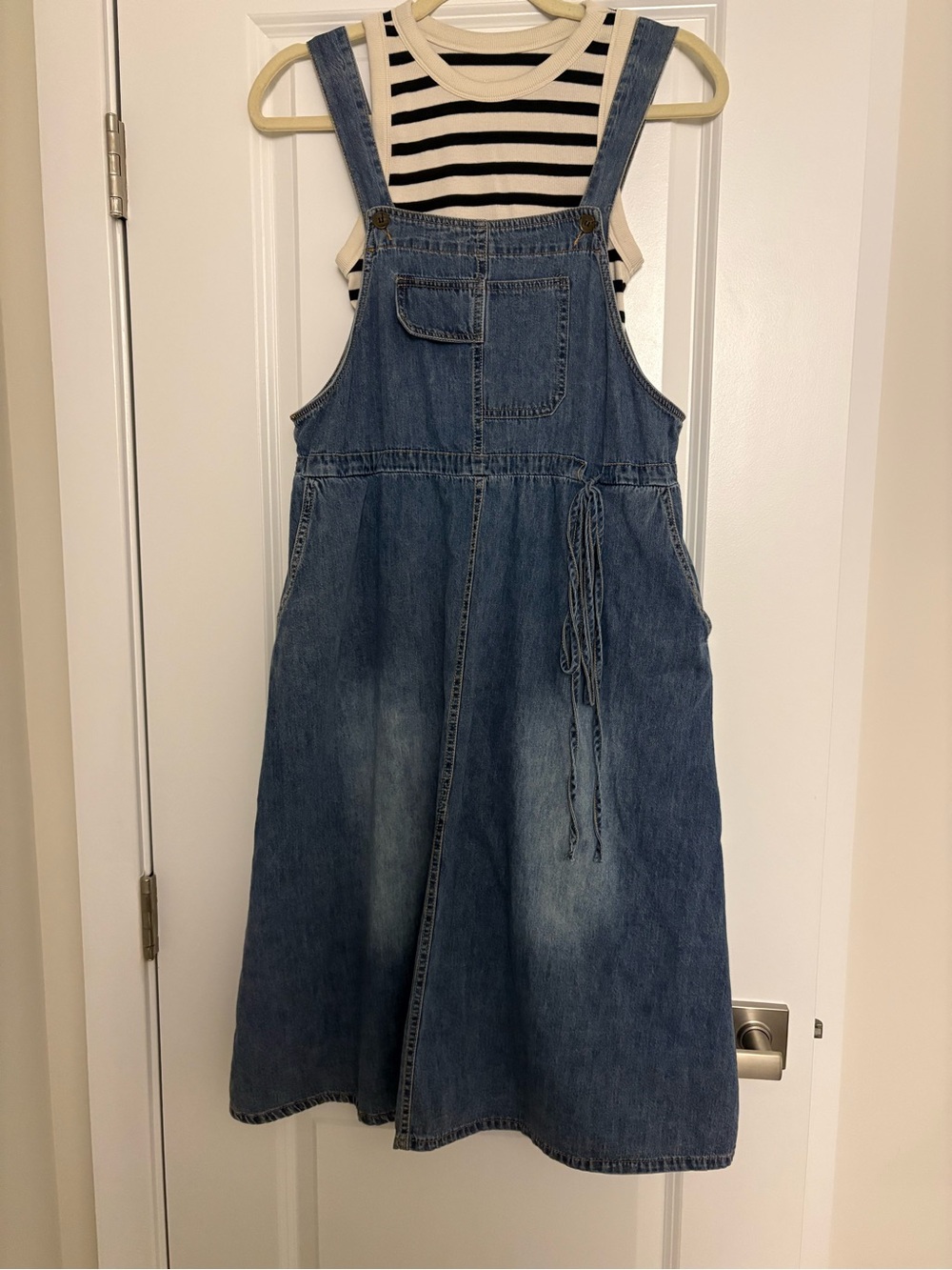 Denim Blue Overall Dress - Casual Pinafore